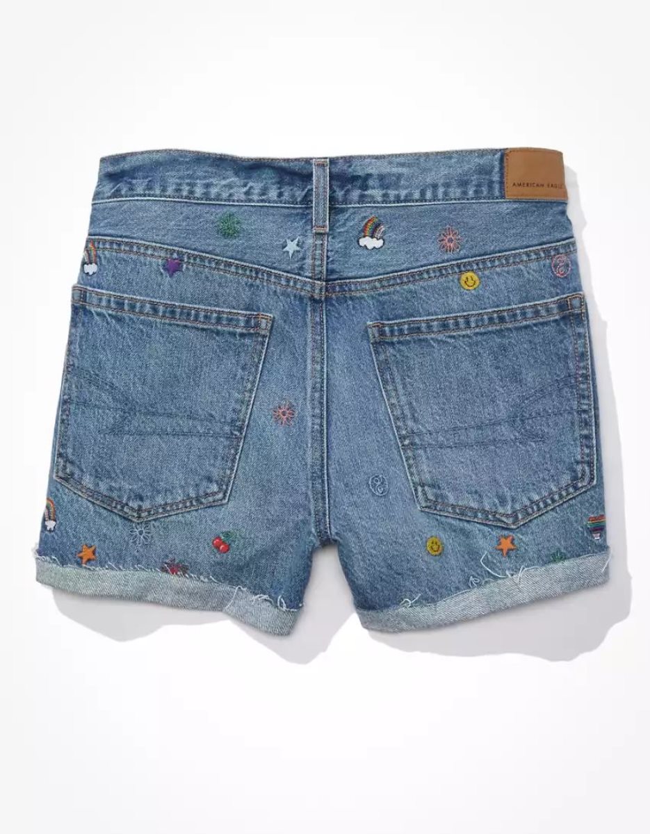 Shorts American Eagle AE Denim '90s Boyfriend Indigo Femme | TEX-39264485